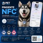 Chaveiro/Pingente para PET (NFC)